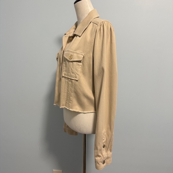 PAIGE Cropped Pacey Denim Jacket Size L - Picture 4 of 9